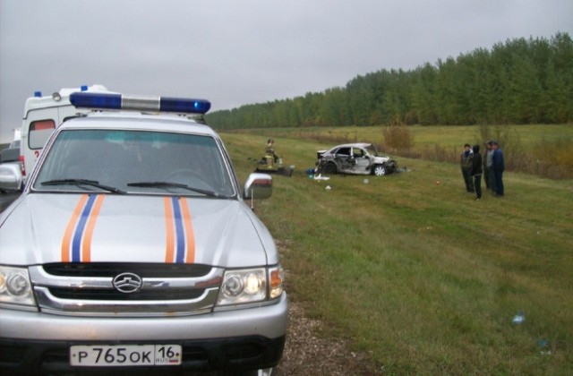 В Рыбно-Слободском районе в ДТП погибли три человека