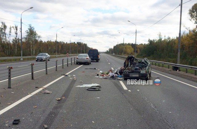 42-летняя пассажирка «девятки» погибла в ДТП на трассе М-10 «Россия» в Конаковском районе