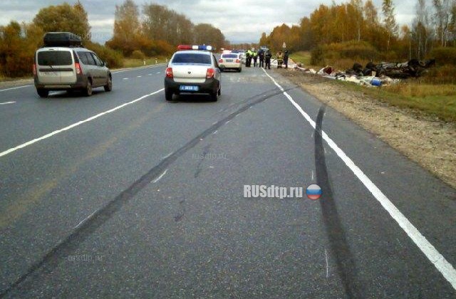 В Рязанской области в ДТП погибли водитель фуры и пешеход