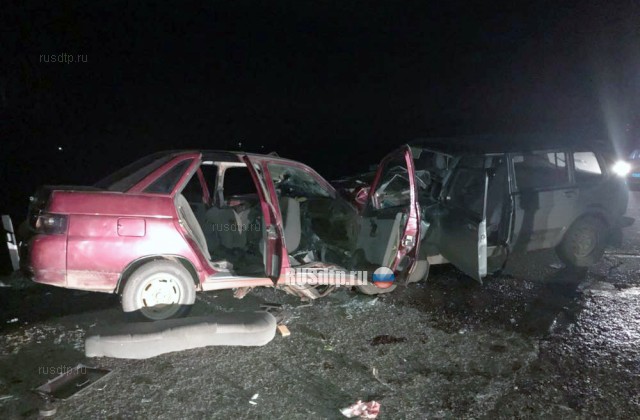 В Башкирии в лобовом столкновении автомобилей один человек погиб и 8 пострадали