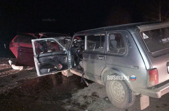 В Башкирии в лобовом столкновении автомобилей один человек погиб и 8 пострадали