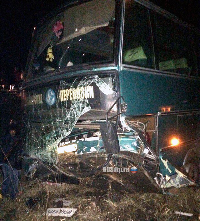 В Татарстане автобус съехал в кювет. Пострадали 12 человек