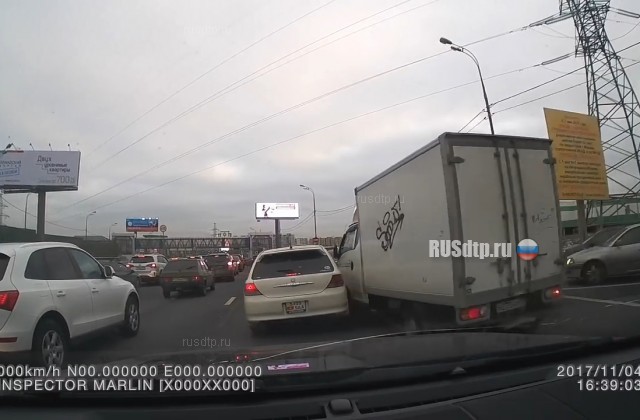 ДТП с участием пяти автомобилей в Мытищах