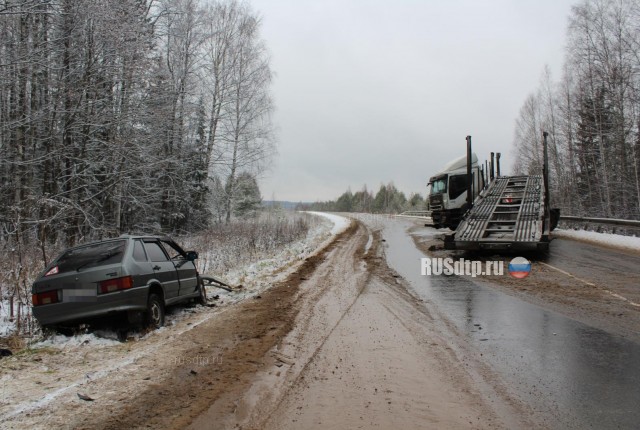 В Пермском крае по вине водителя автовоза в ДТП погибли мужчина и женщина