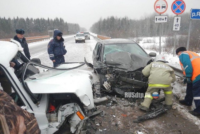 В Костромской области столкнулись Toyota Corolla и ВАЗ-2121. Погибла женщина