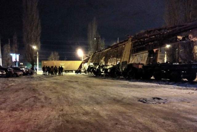В Воронеже столкнулись поезд и грузовик
