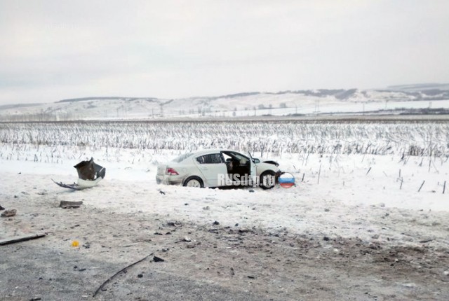 Пассажирка KIA погибла в ДТП на трассе Уфа-Оренбург