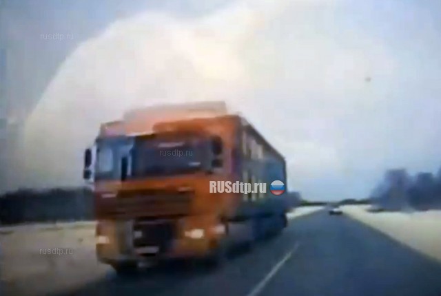 Видео с регистратора ДТП 11 января под Новосибирском