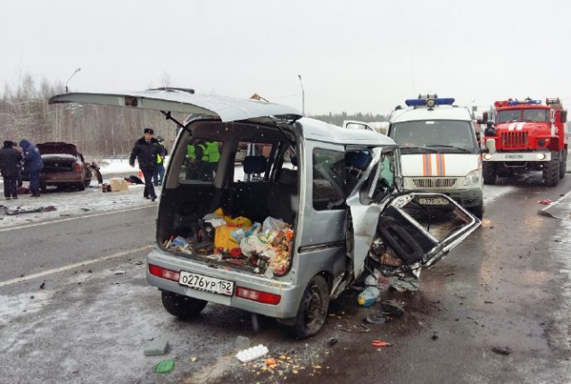 Семья из трех человек погибла в ДТП под Нижним Новгородом