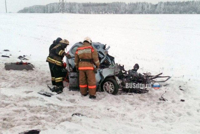 Водитель и пассажир «Калины» погибли в ДТП с газовозом в Татарстане