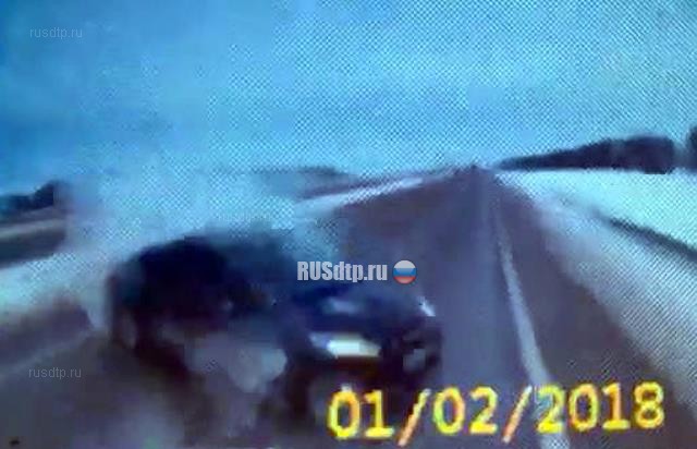 Момент ДТП с четырьмя погибшими в Татарстане запечатлел видеорегистратор