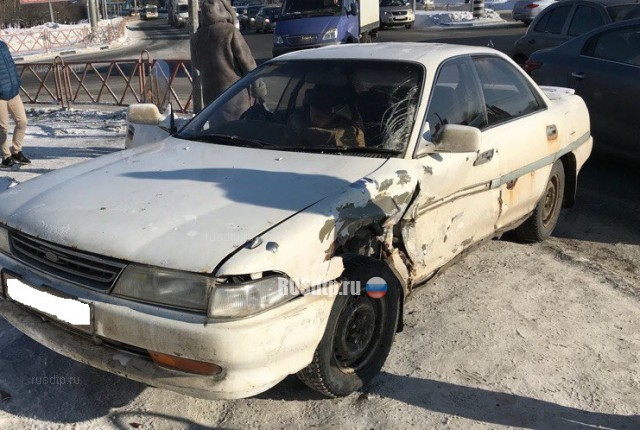 Момент столкновения трех автомобилей в Ярославле зафиксировал видеорегистратор