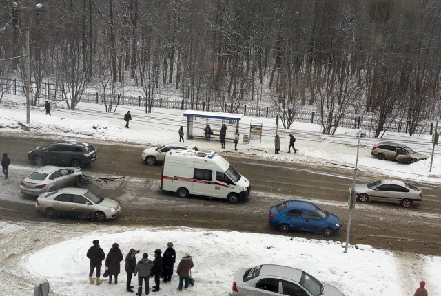 Момент наезда на пешехода на «Рябинке» в Чебоксарах запечатлел видеорегистратор