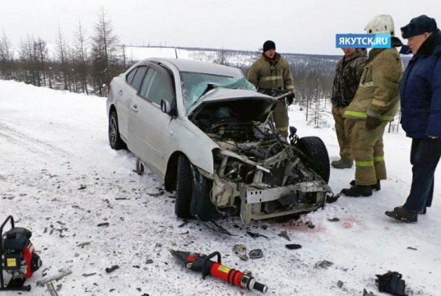Женщина и двое детей погибли в ДТП на трассе «Лена» в Якутии