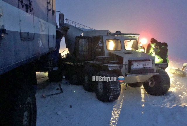 В Воркуте в ДТП с двумя «Уралами» погиб водитель снегоболотохода