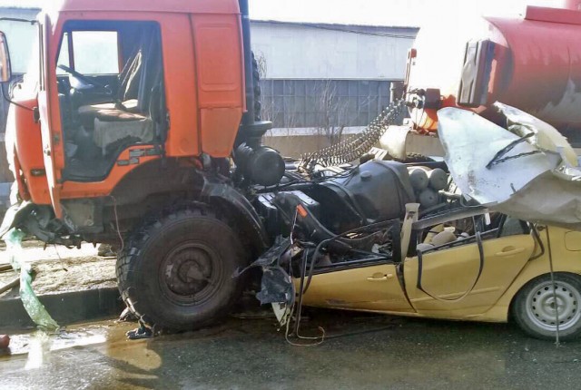 Водитель «Тойоты» погиб в ДТП с КАМАЗом на трассе Нижневартовск-Радужный