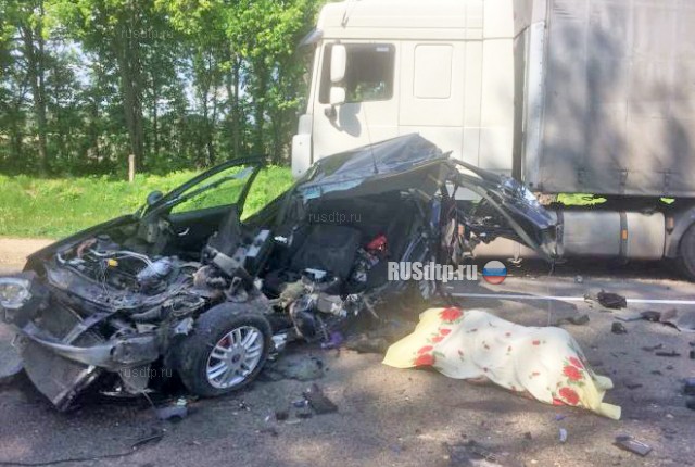 «Renault» разорвало на части в результате ДТП на трассе «Орел-Брянск»