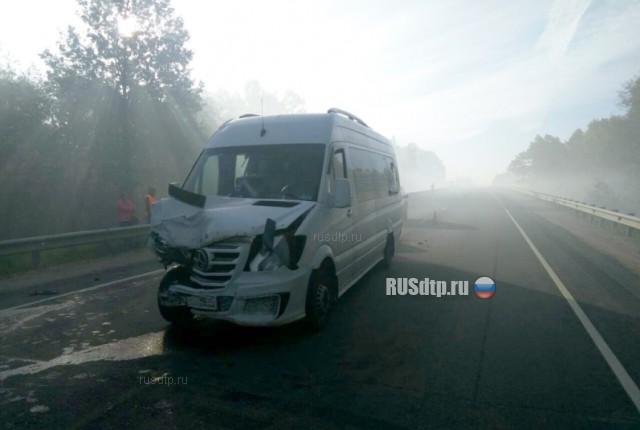 В Псковской области в тумане столкнулись пять автомобилей и «маршрутка»