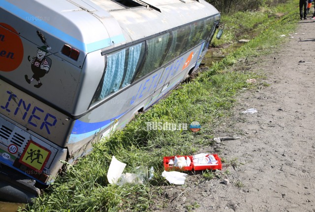 13 человек пострадали в ДТП с автобусом в Псковской области