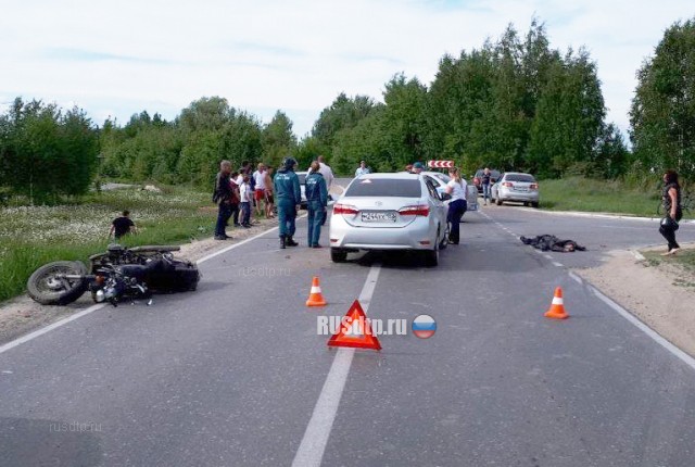 В Нижегородской области в ДТП погиб мотоциклист