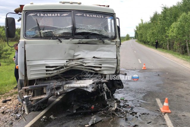 Водитель кроссовера погиб в ДТП с КАМАЗом в Лаишевском районе