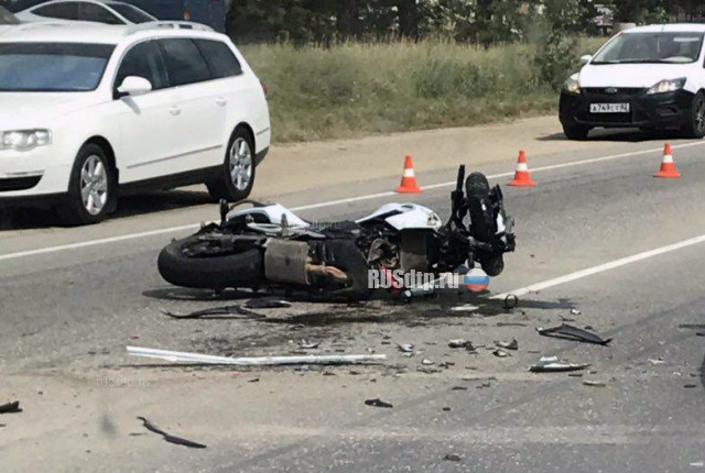 Мотоциклист оказался в больнице в результате ДТП в Крыму