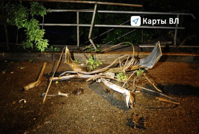 Во Владивостоке отбойник пробил голову водителю и пассажиру