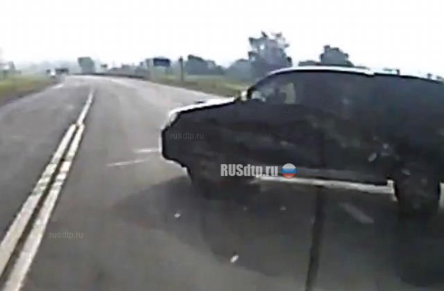 ДТП на трассе М-5 возле Тикеево запечатлел видеорегистратор
