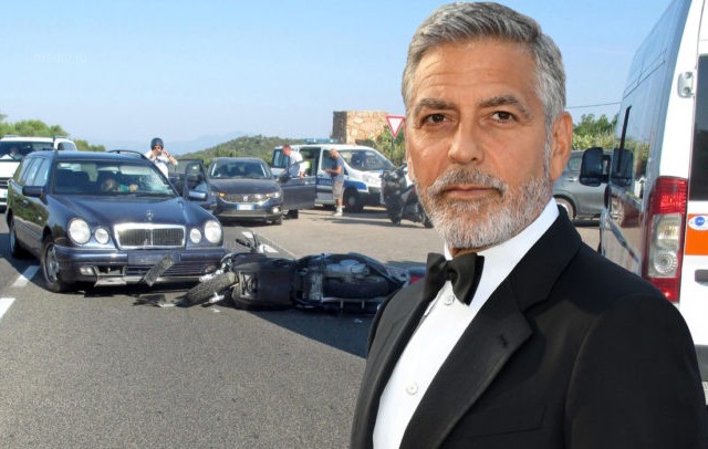 Джордж Клуни попал в ДТП в Италии