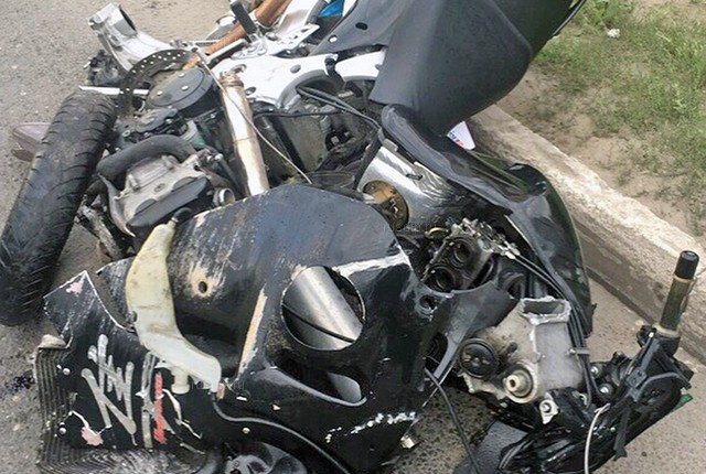 В Рязани 17-летний подросток на «Тойоте» подбил мотоциклиста
