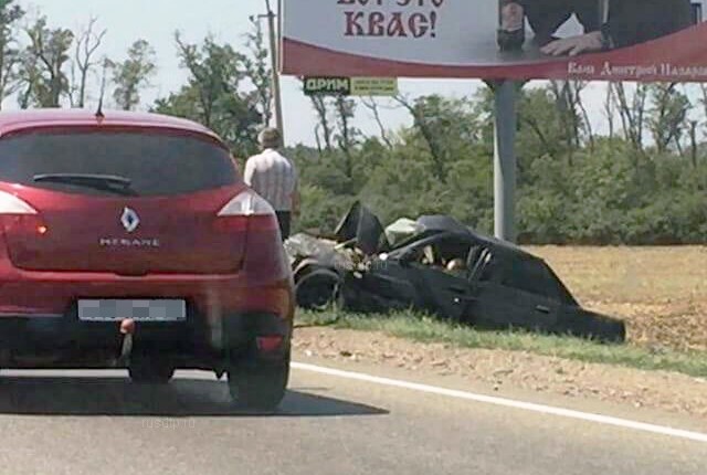 Четыре человека погибли в лобовом ДТП на Кубани