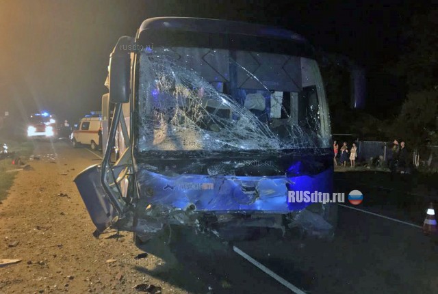 Три человека погибли в ДТП с автобусом на Кубани