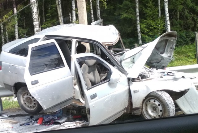 Водитель ВАЗа погиб в ДТП на Выборгском шоссе в Петербурге