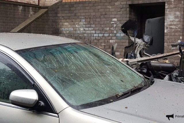 Во Владивостоке в автомобиле взорвался газовый баллон