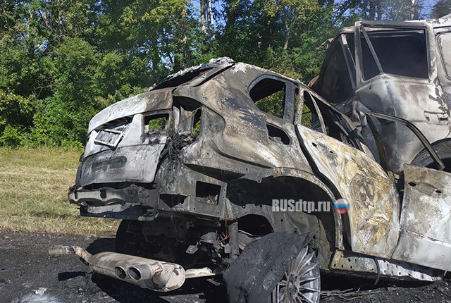 Четыре человека сгорели в «BMW» на трассе М-5 под Рязанью