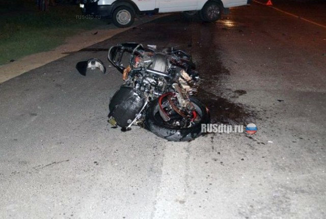 Момент гибели мотоциклиста в Курганинске запечатлела камера