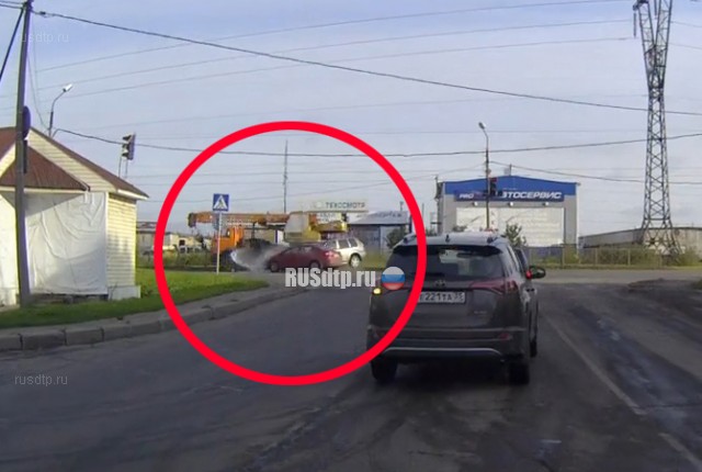 Момент массового ДТП в Череповце запечатлел видеорегистратор
