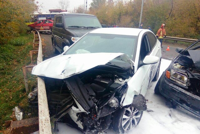 Один человек погиб в массовом ДТП на Ильинском шоссе в Новокузнецке