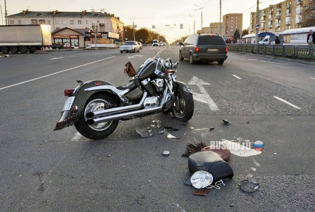 Момент гибели мотоциклиста в Орле запечатлел видеорегистратор