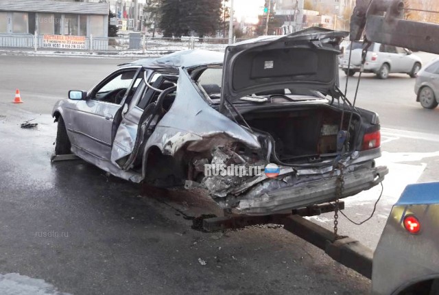 В Омске пьяный лихач на BMW насмерть сбил пешехода и покалечил своего пассажира