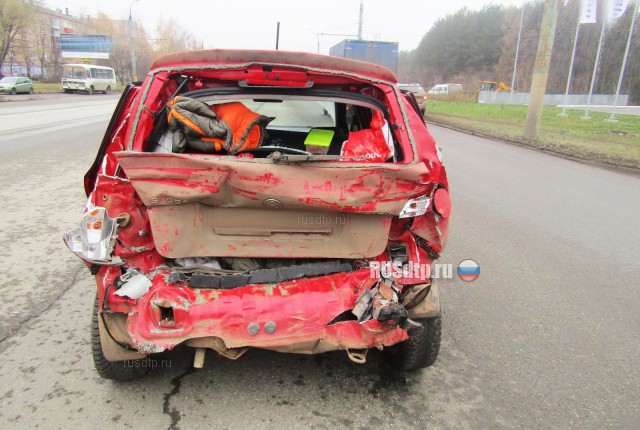 Трое детей пострадали в ДТП на Воткинском шоссе. ВИДЕО