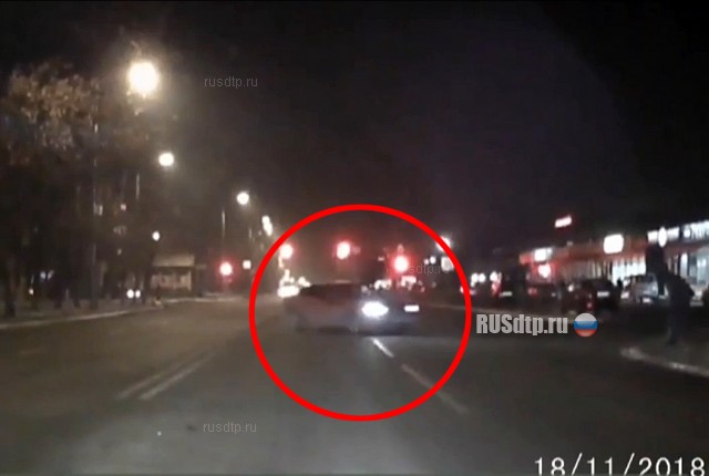 В Красноярске «Хонда» сбила пешехода. ВИДЕО