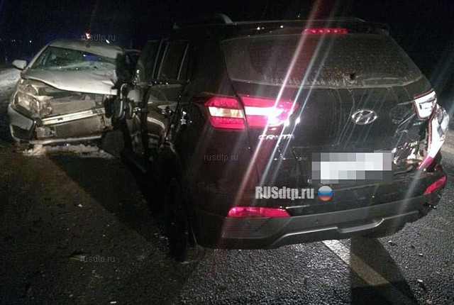 В Башкирии в лобовом столкновении с Hyundai погиб водитель «Весты»