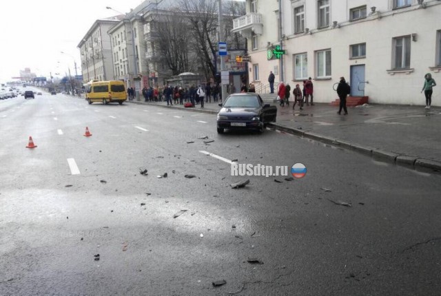Видеорегистратор запечатлел момент массового ДТП в Минске
