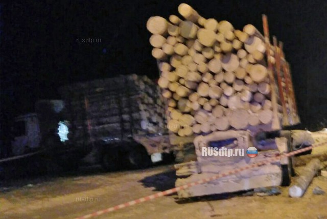 Видеорегистратор запечатлел момент столкновения автобуса и лесовоза в Коми