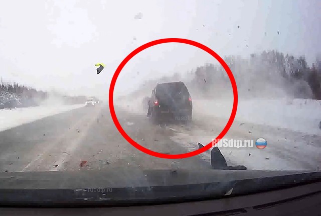 Видеорегистратор запечатлел момент гибели водителя на трассе Пермь — Екатеринбург