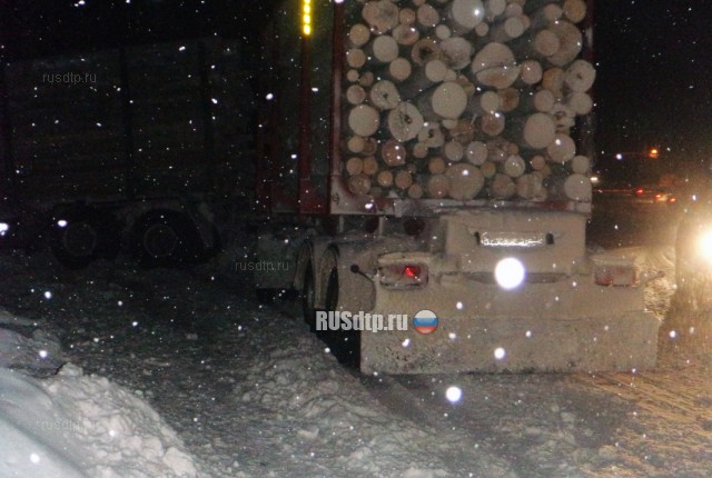 Автоледи погибла в ДТП с лесовозом на автодороге Котлас — Вычегодский