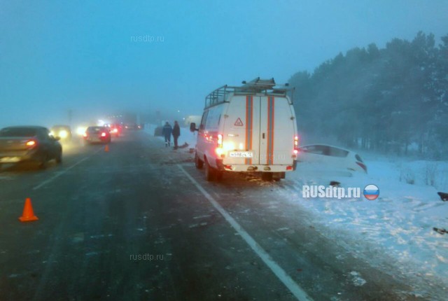 На трассе Тюмень – Ханты-Мансийск в массовом ДТП погибли два человека