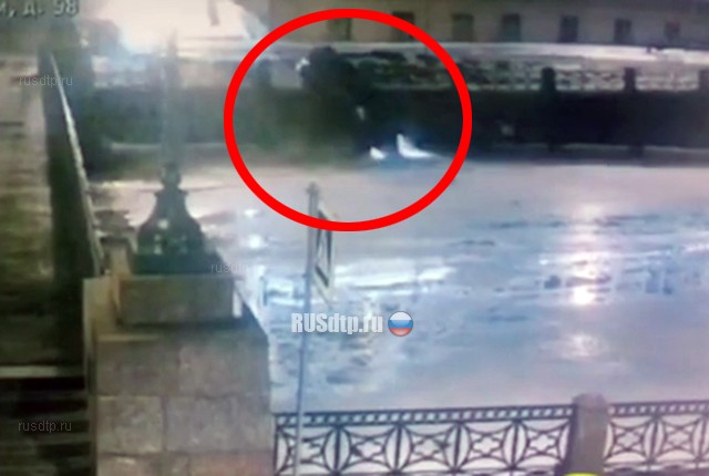 В Петербурге автомобиль упал в реку Мойку. ВИДЕО