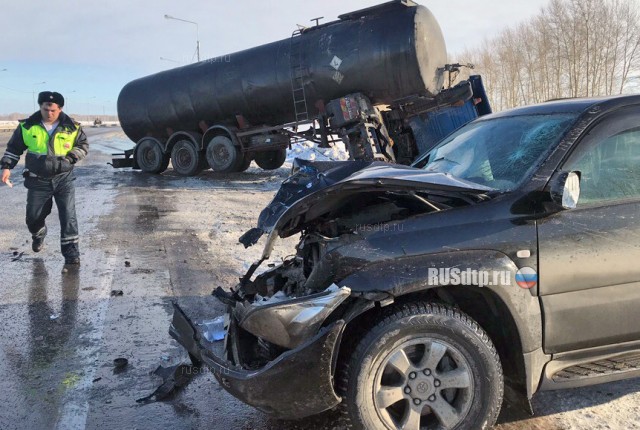 Пьяный дальнобойщик совершил ДТП на трассе Омск — Новосибирск. ВИДЕО